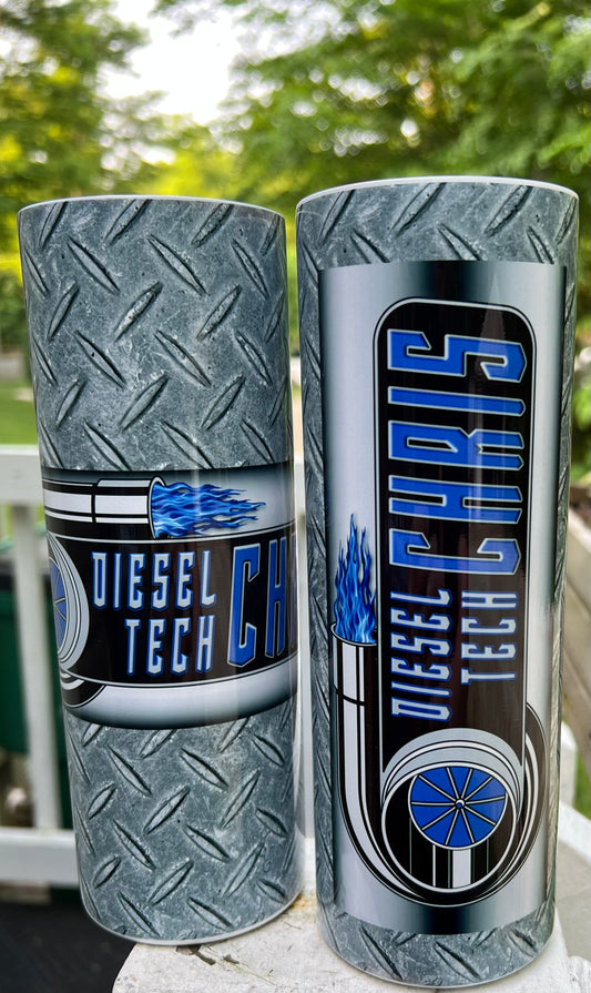 DIESEL TECH CHRIS DRINK TUMBLER
