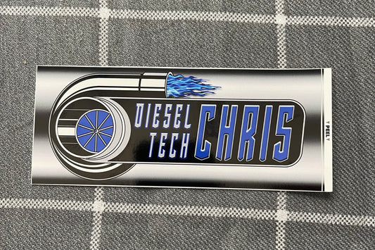 DIESEL TECH CHRIS TURBO STICKER