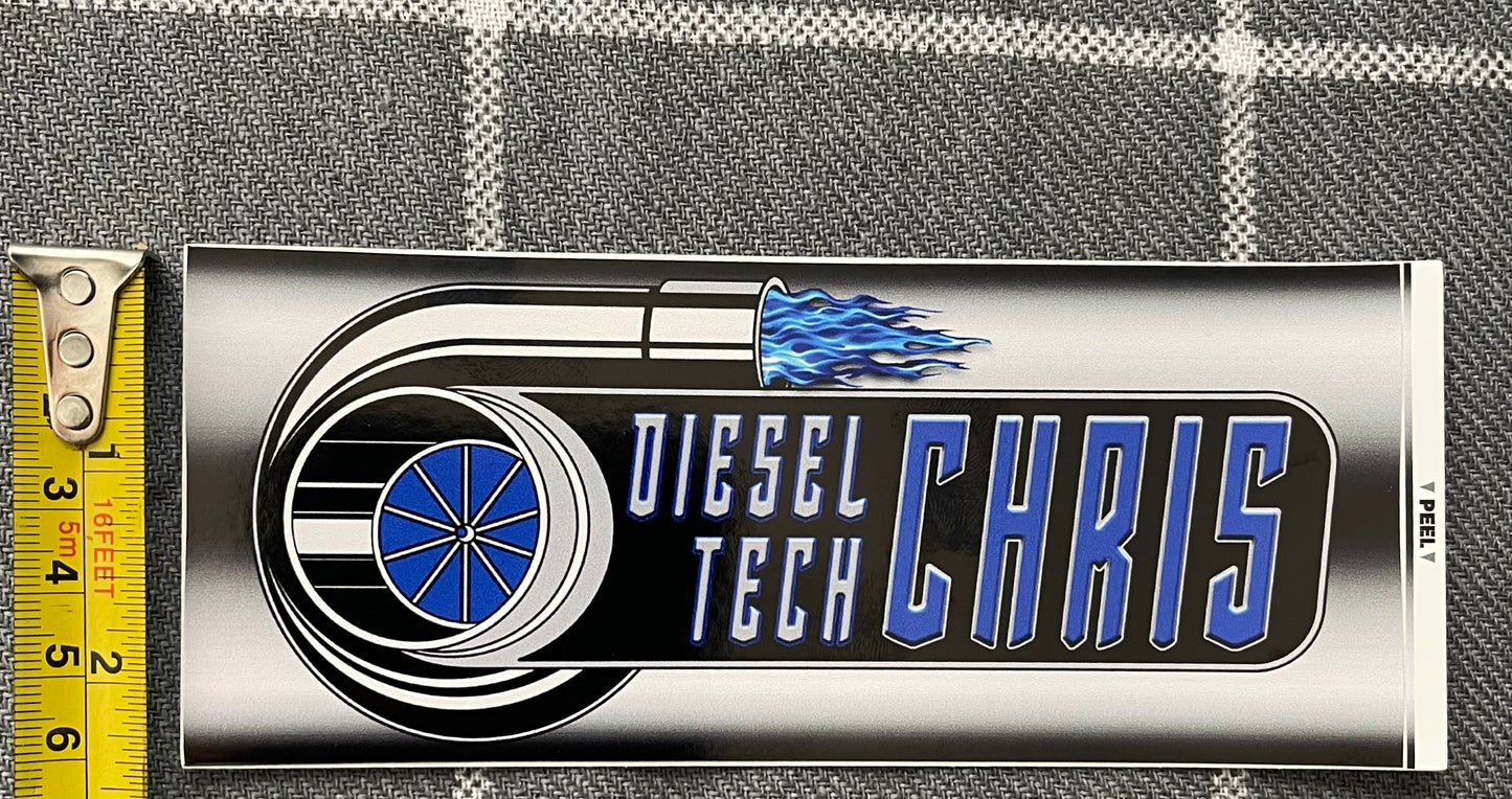 DIESEL TECH CHRIS TURBO STICKER